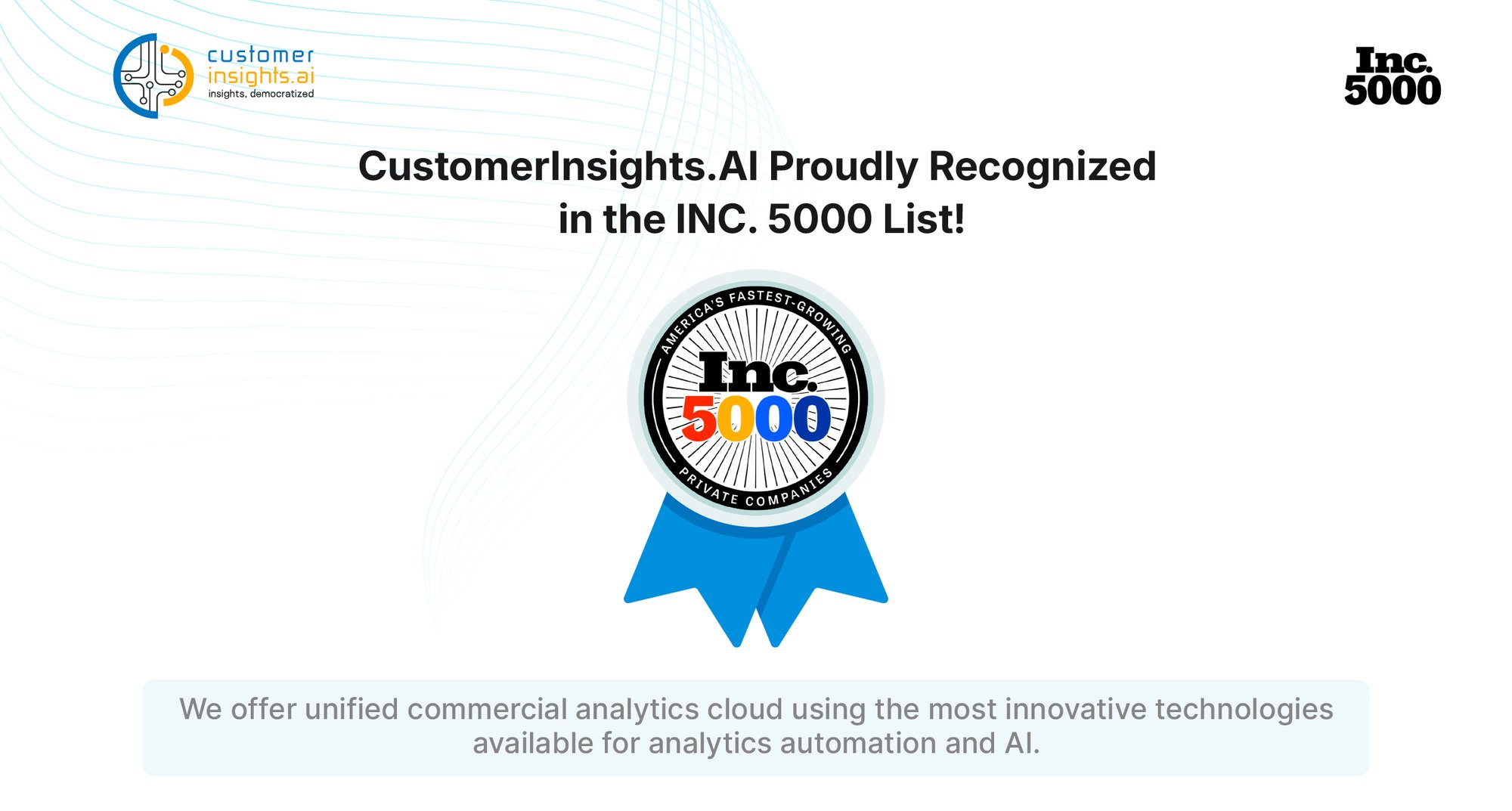CustomerInsights.AI Listed in the 2025 Inc. 5000 List of Fastest-Growing Private Companies in America