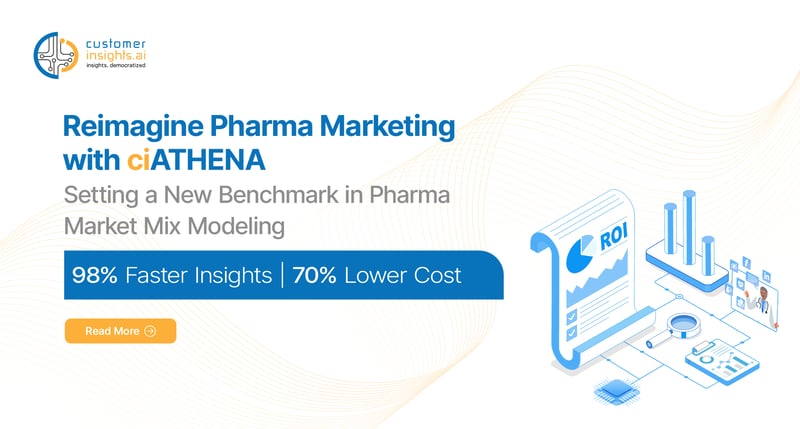 ciATHENA™-Powered Market Mix Modeling: 98% Faster Insights and 70% Lower Cost for Pharma Marketers